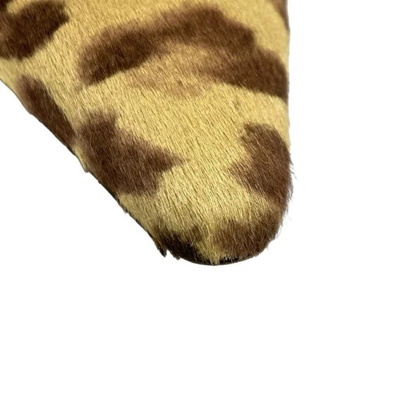 Salvatore Ferragamo-Beige Brown Dark Brown Unborn Calf Leather Pumps 132-081425 - Picture 5 of 10